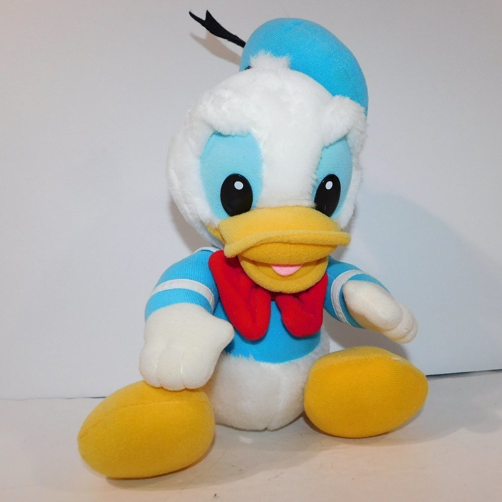 Vintage Disney Babies 13" Plush Donald Duck 1984 Playskool baby Stuffed Doll